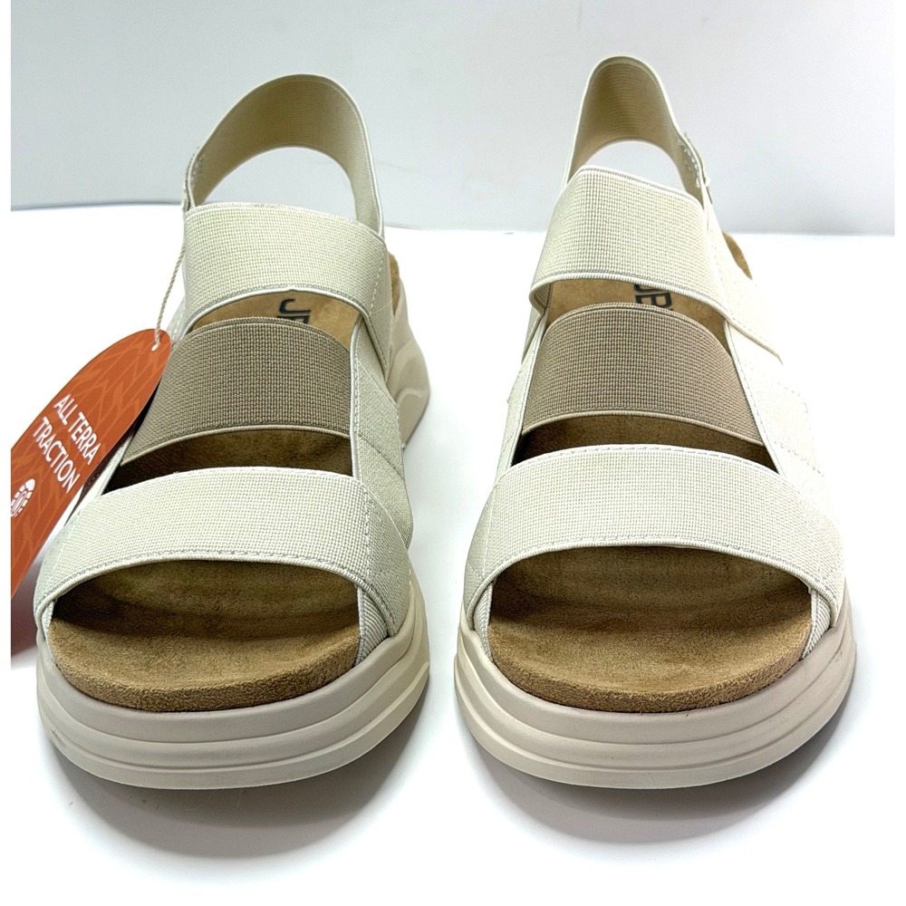 JBU Ava Slip-On Slingback Sport Sandals Cream Size 8M NWT and BOX